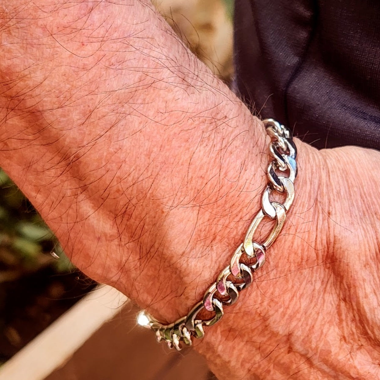 FIGARO  - SILVER WATERPROOF BRACELET - Premium MEN'S BRACELETS from www.beachboho.com.au - Just $65! Shop now at www.beachboho.com.au