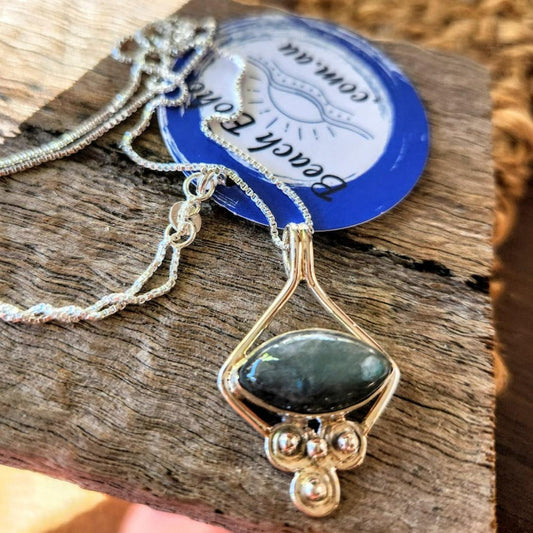 SEE ALL - LABRADORITE 925 PENDANT NECKLACE - Premium necklaces from www.beachboho,com.au - Just $75! Shop now at www.beachboho.com.au