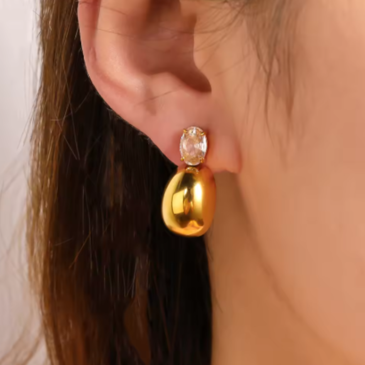 ABUNDANCE SUNS  - 18K GOLD  WATERPROOF EARRINGS