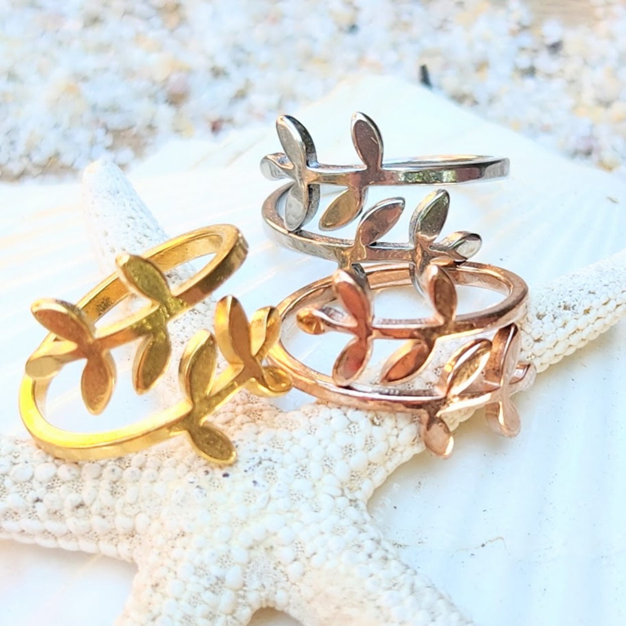 LITTLE BRANCH  - ROSE GOLD / GOLD & SILVER WATERPROOF TOE RINGS