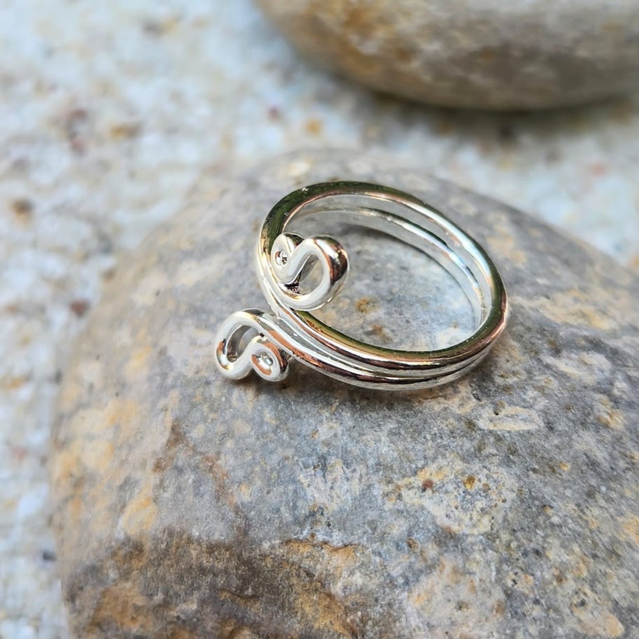 TRIBAL TOE RINGS  - SILVER WATERPROOF CHOICE OF 3 DESIGNS