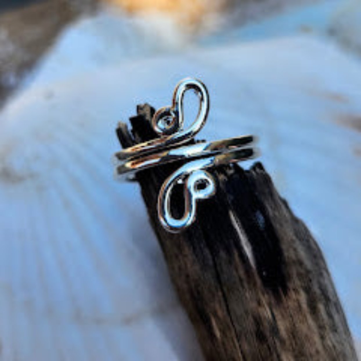 TRIBAL TOE RINGS  - SILVER WATERPROOF CHOICE OF 3 DESIGNS