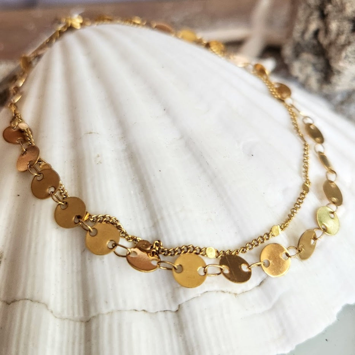 SPARA GOLD WATERPROOF BEACH BOHO ANKLET