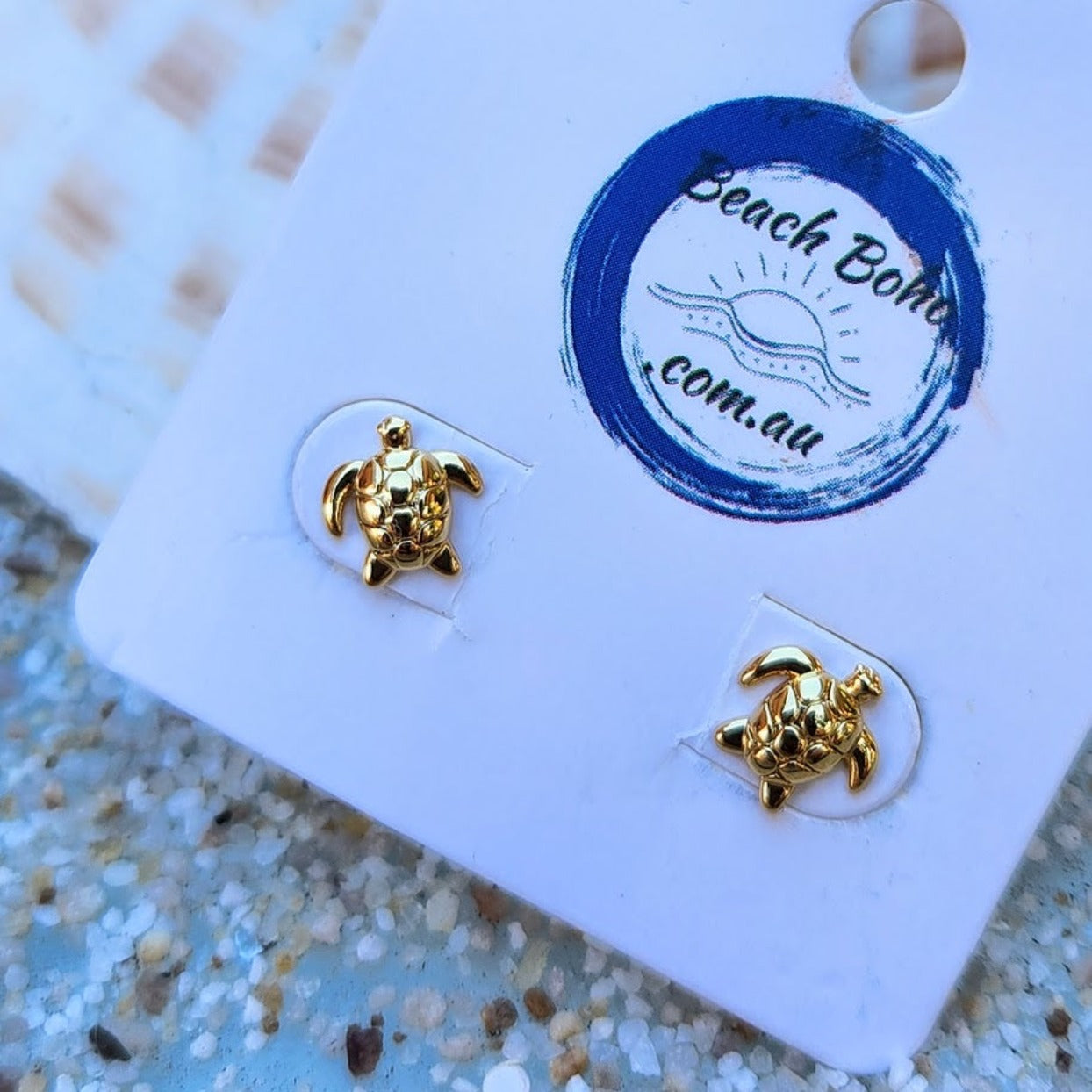 LITTLE TURTLES - SILVER OR GOLD 925 STUD EARRINGS - Premium earrings from www.beachboho.com.au - Just $35! Shop now at www.beachboho.com.au