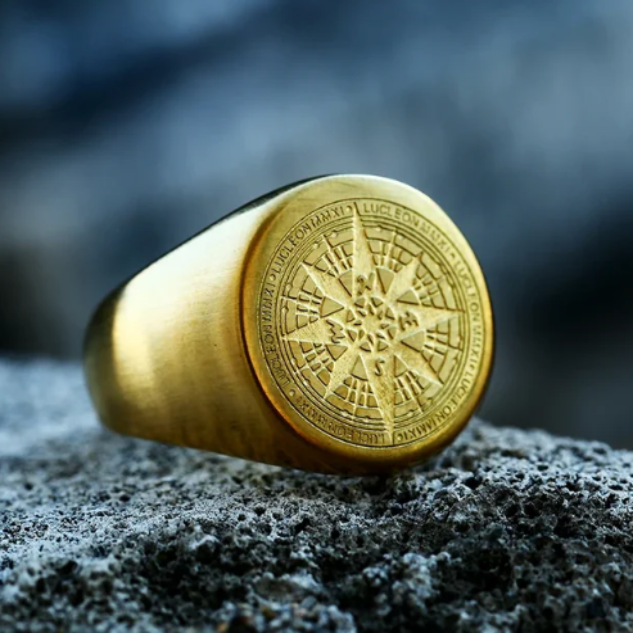 LIFE'S COMPASS - WATERPROOF 18K GOLD RING - Premium Rings from www.beachboho.com.au - Just $90! Shop now at www.beachboho.com.au