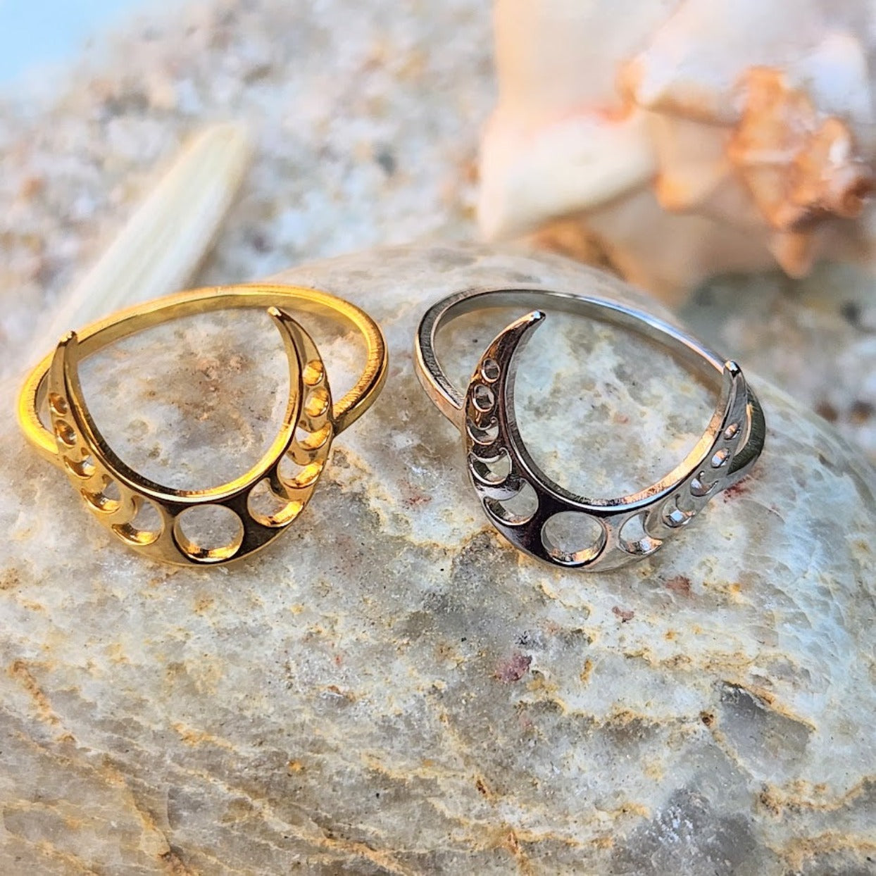 Waterproof rings clearance gold