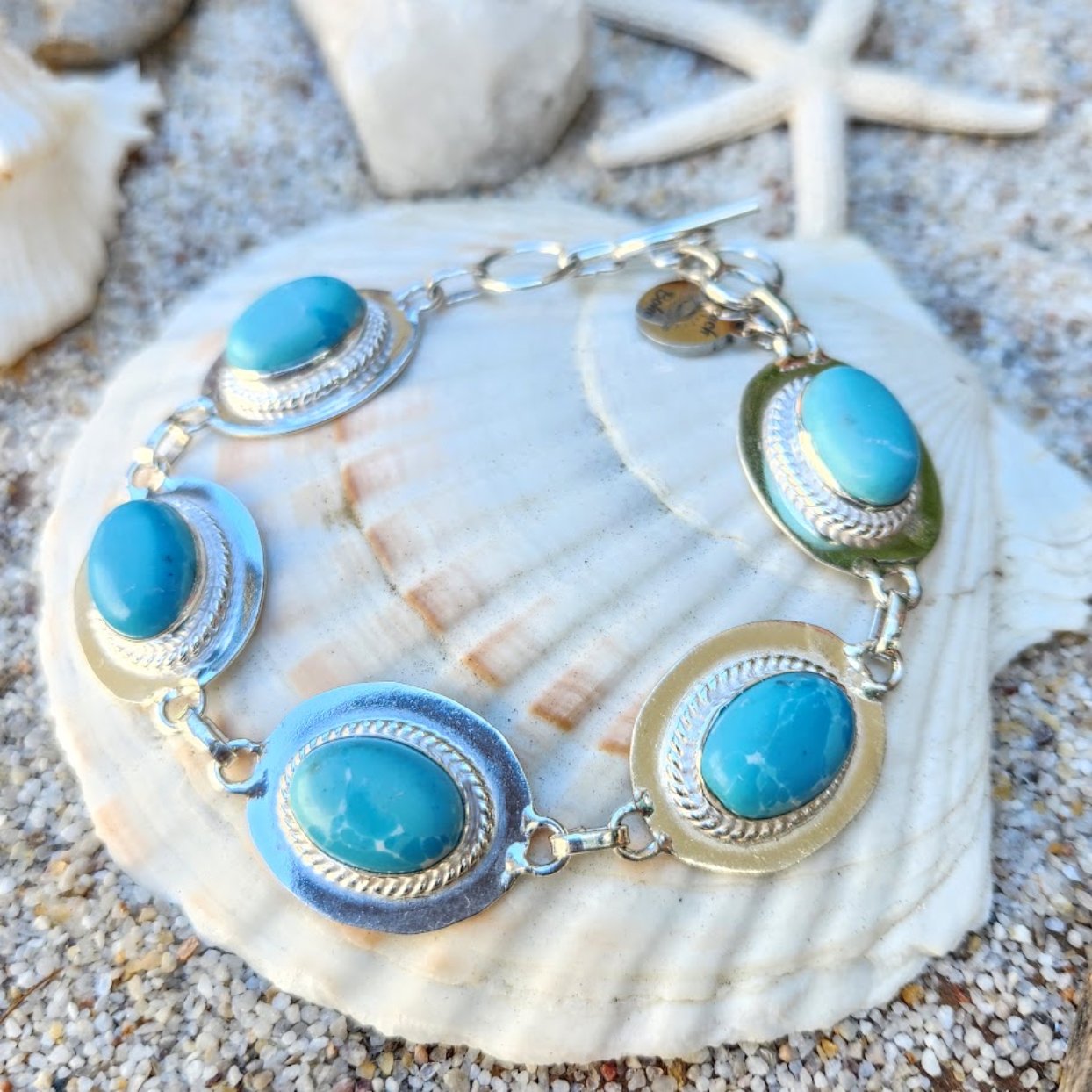 ATLANIS BLUE  - LARIMAR GEMSTONE 925 BRACELET