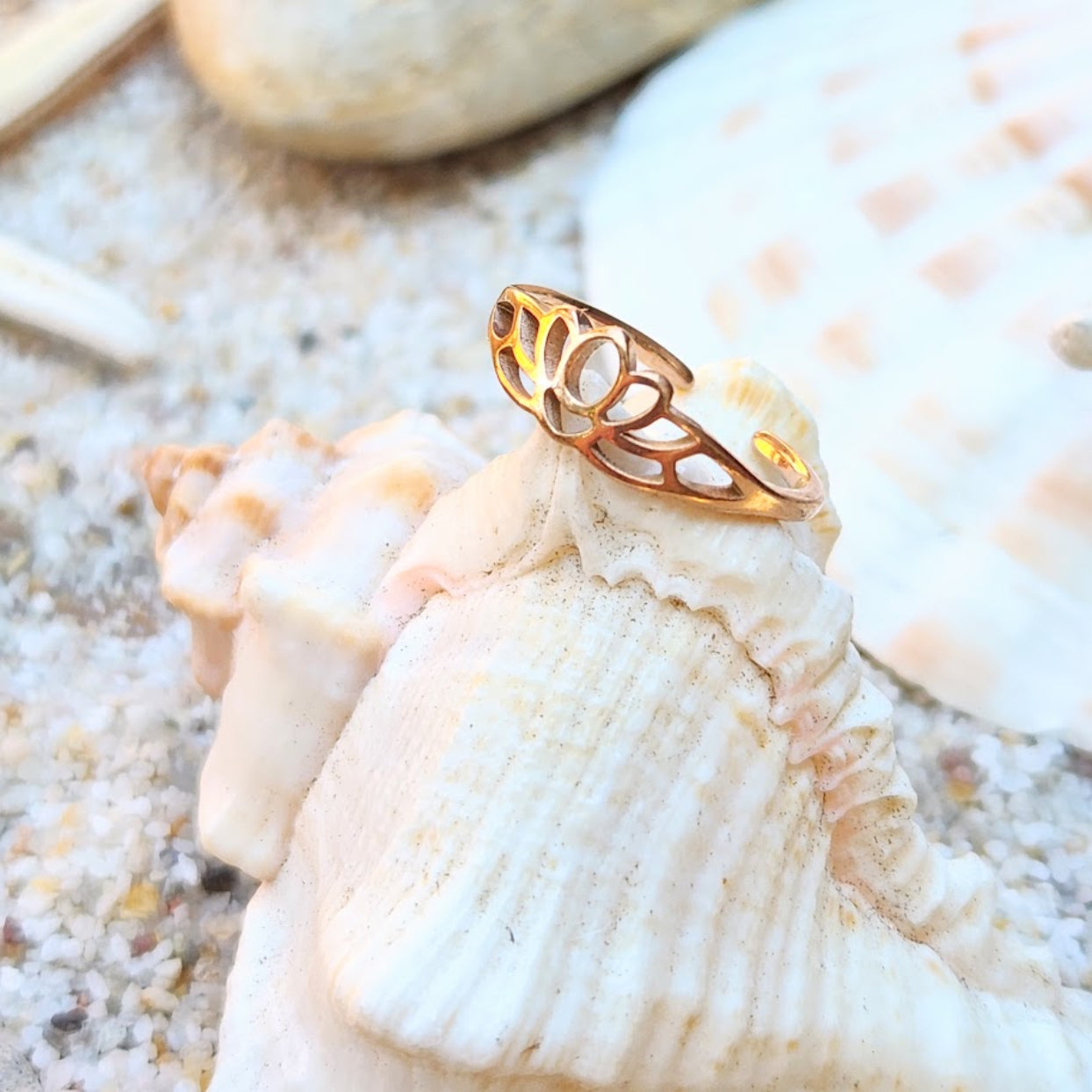 LOTUS  - ROSE GOLD / GOLD & SILVER WATERPROOF TOE RINGS