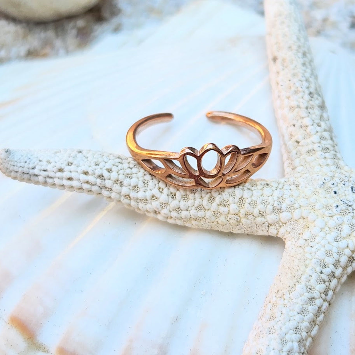 LOTUS  - ROSE GOLD / GOLD & SILVER WATERPROOF TOE RINGS