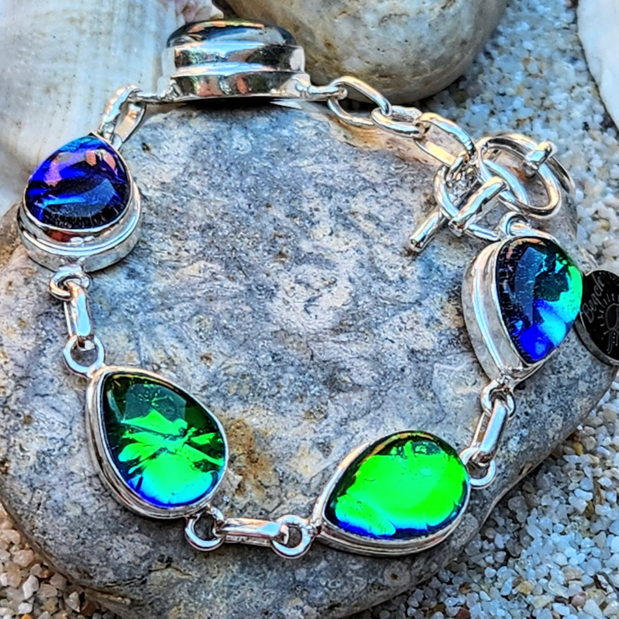 OPAL TEAR DROPS - 925 BRACELET