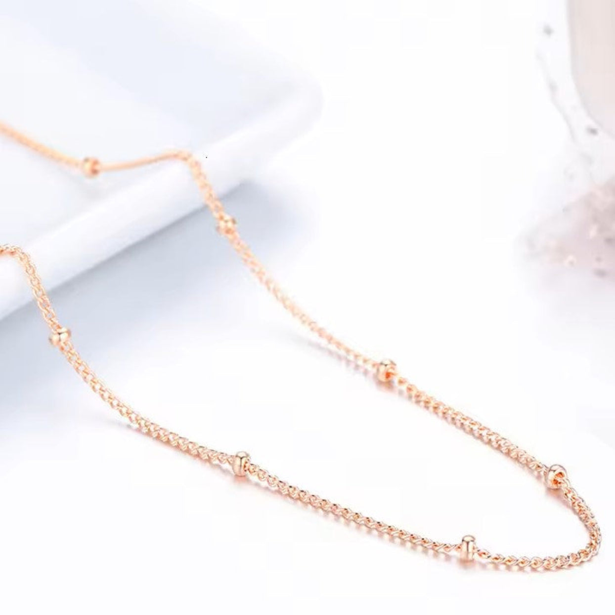 SATURN NECKLACE - SILVER /  18K GOLD OR ROSE GOLD - WATER PROOF NECKLACE