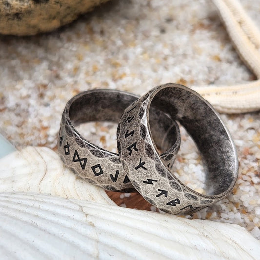 RUNES OXIDISED NORDIC VIKING - WATERPROOF SILVER RING - Premium Rings from www.beachboho.com.au - Just $85! Shop now at www.beachboho.com.au