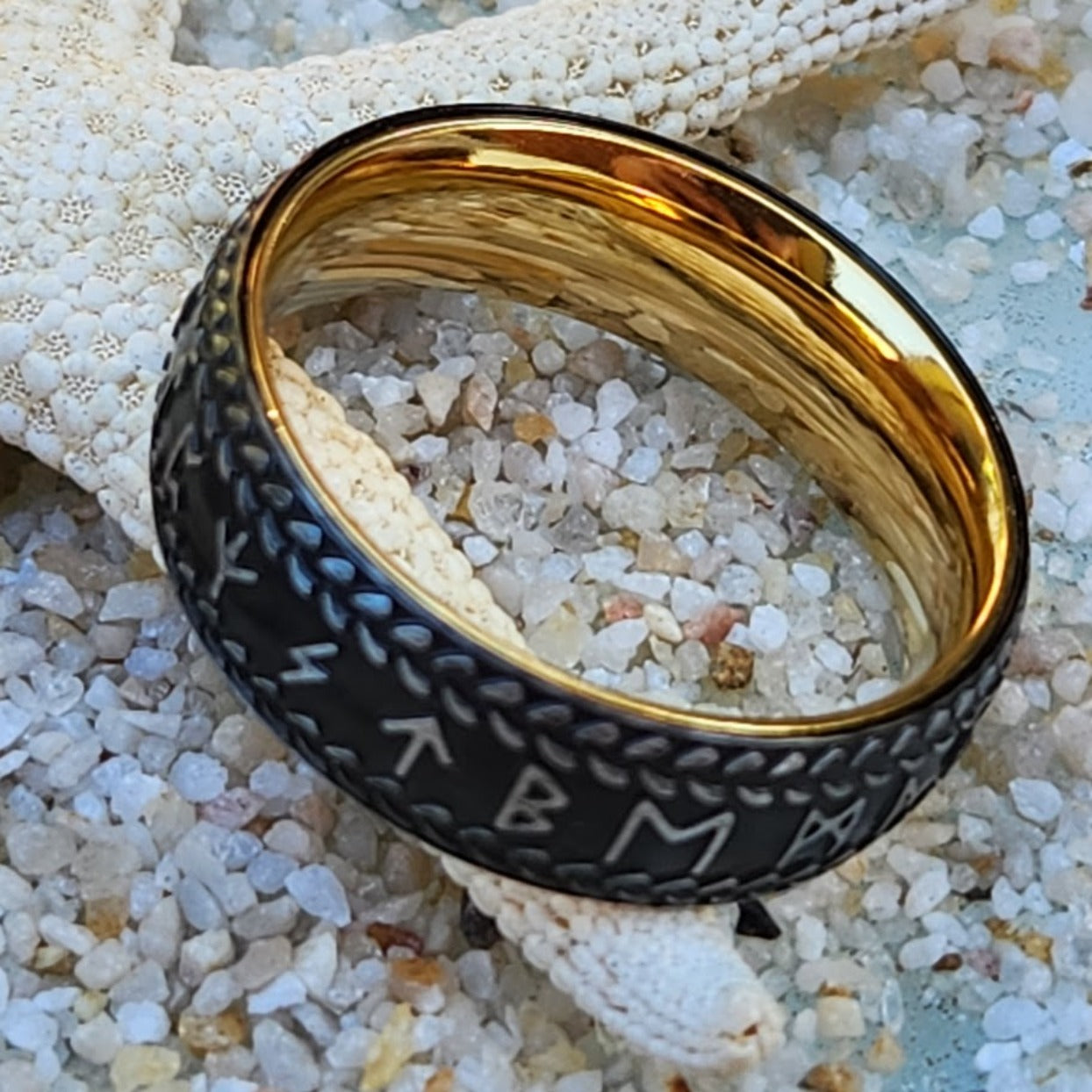 RUNES NORDIC VIKING - WATERPROOF 18K GOLD OR SILVER RING - Premium Rings from www.beachboho.com.au - Just $110! Shop now at www.beachboho.com.au