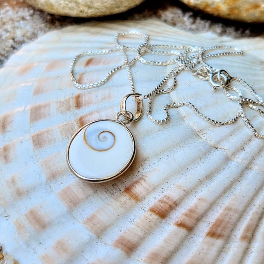 ENHANCE SHIVA SHELL - 925 NECKLACE