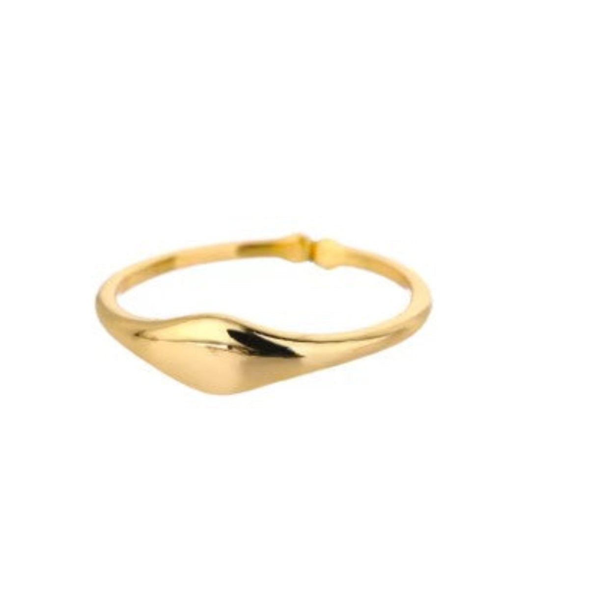 SIMPLY SIGNET  - ADJUSTABLE WATERPROOF SIGNET 18K GOLD RINGS