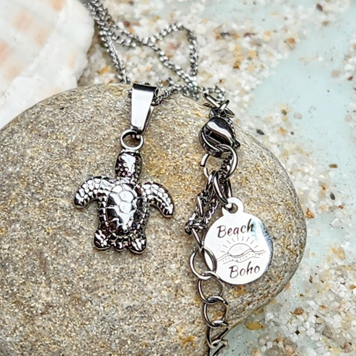 SWEET LITTLE TURTLES  - WATERPROOF 18K GOLD & SILVER WATERPROOF NECKLACES